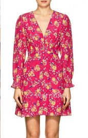 Floral v-neck Dress by Saloni at Saloni